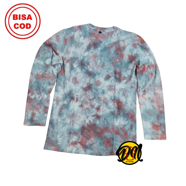 Tie Dye Longsleeve / Kaos Tye Dye Wanita Lengan Panjang / T shirt pria Tie Dye / Kaos Tye Dye