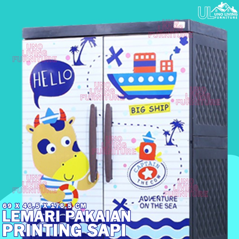 LEMARI PAKAIAN PLASTIK LEMARI PINTU RAK SERBAGUNA LS2PS TABITHA ORIGINAL