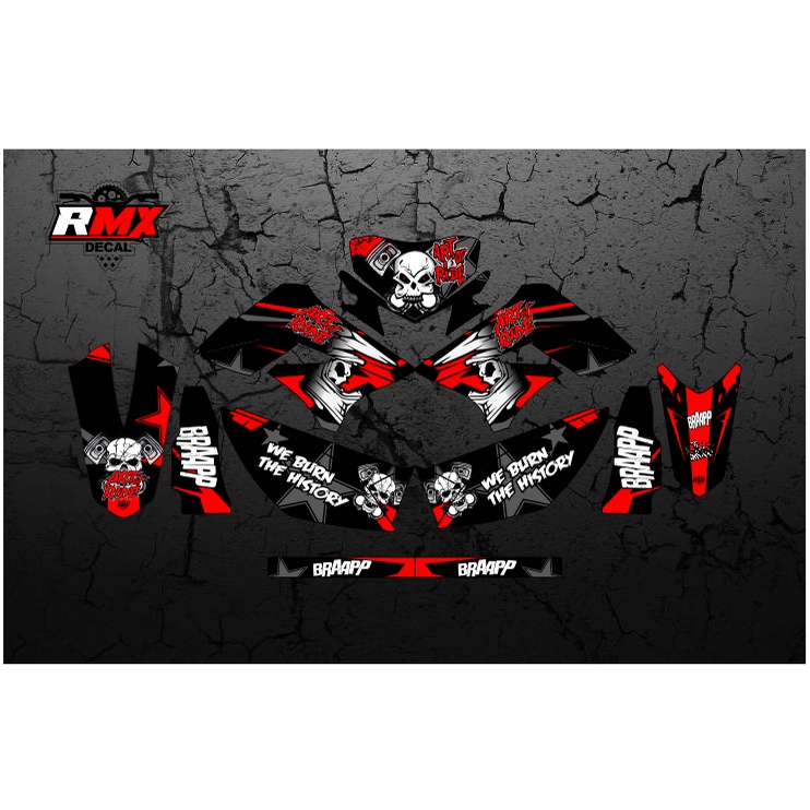 DECAL KLX 150 S/L FULLBODY (006) DEKAL STIKER DTRACKER DTX D-TRACKER LAMA OLD 2009 2010 2011 2012 20