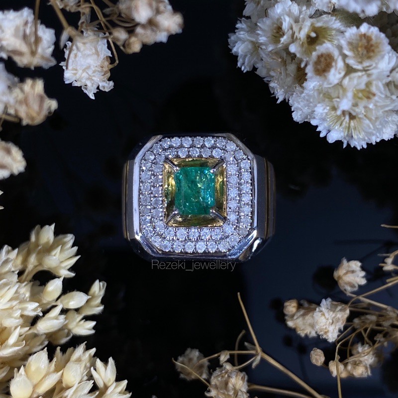 cincin zamrud laki laki cincin berlian batu permata laki laki