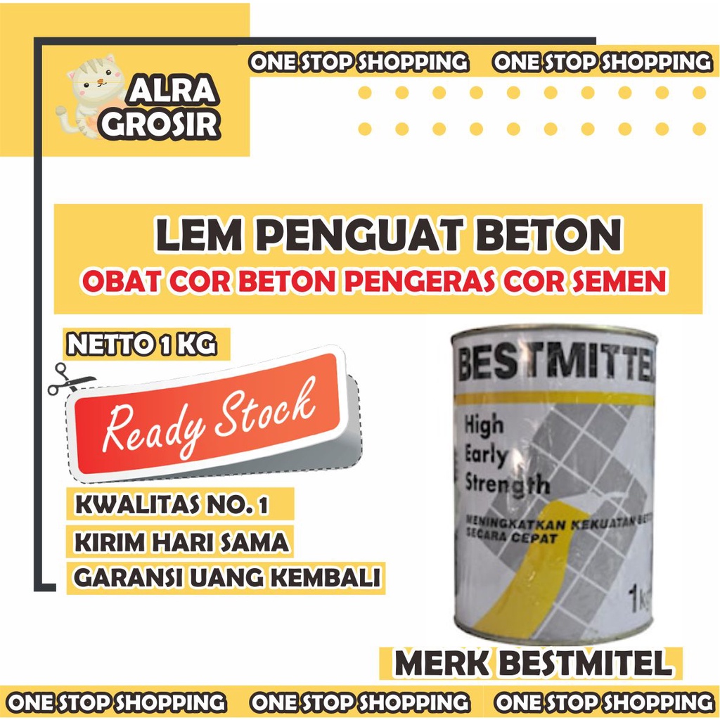 LEM PENGUAT BETON OBAT COR BETON PENGERAS COR SEMEN BESTMITEL 1 KG AG22