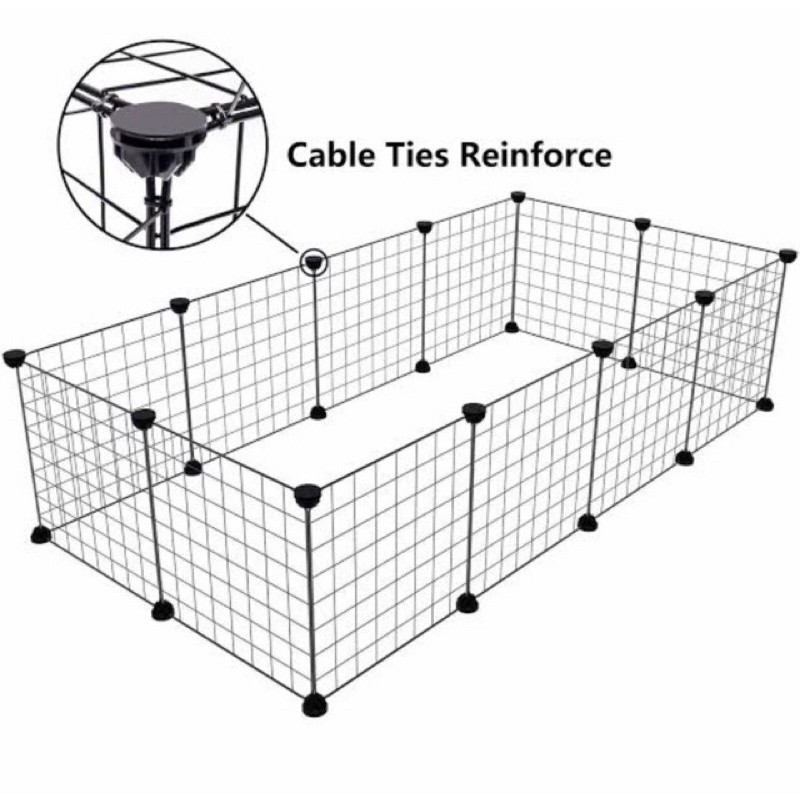 EXOTICGOODS KANDANG PAGAR C&amp;C GRID CAGE KANDANG PAGAR KELINCI KANDANG PAGAR KURA KANDANG PAGAR HEWAN GRID WALL