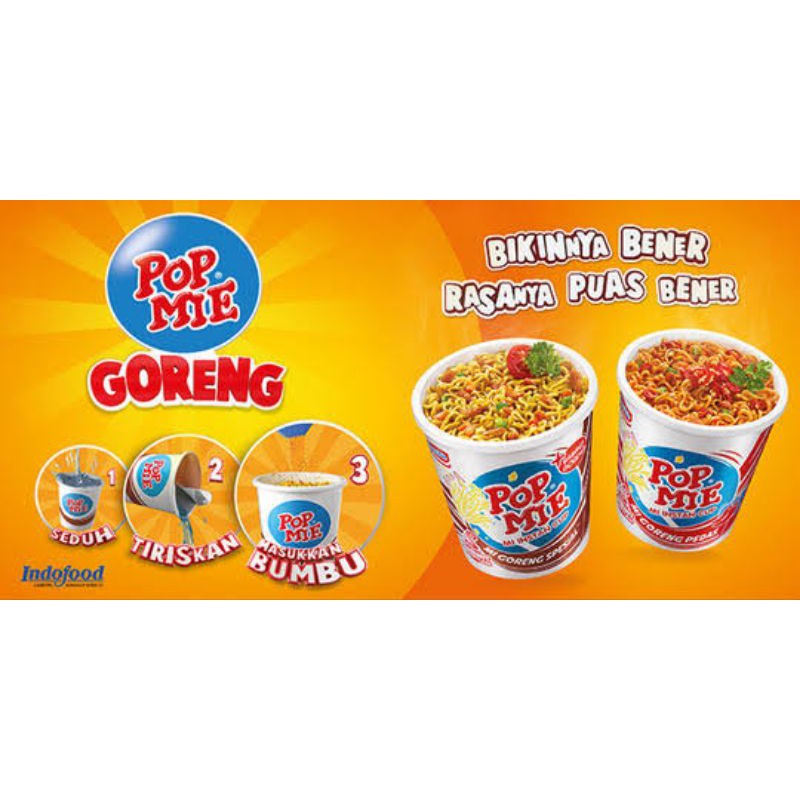 

Pop mie goreng mie instan cup 80gr