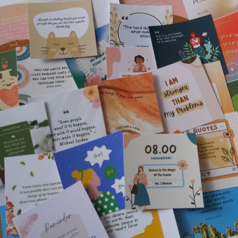 

10 Pcs Quote Deco Untuk Journaling Jurnal