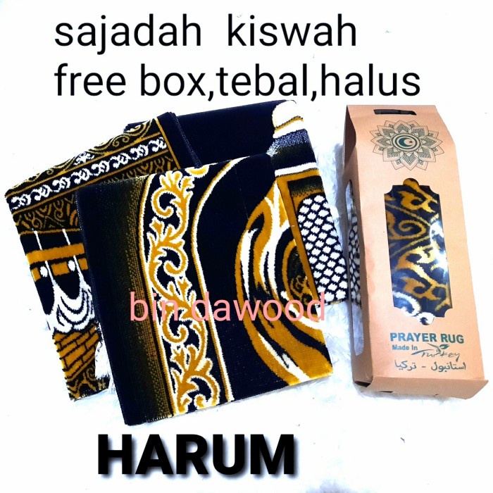 Sajadah Original Tebal Kecil Busa Polos Empuk C0S7 Murah Simple Premium Besar Peralatan Sholat Mewah
