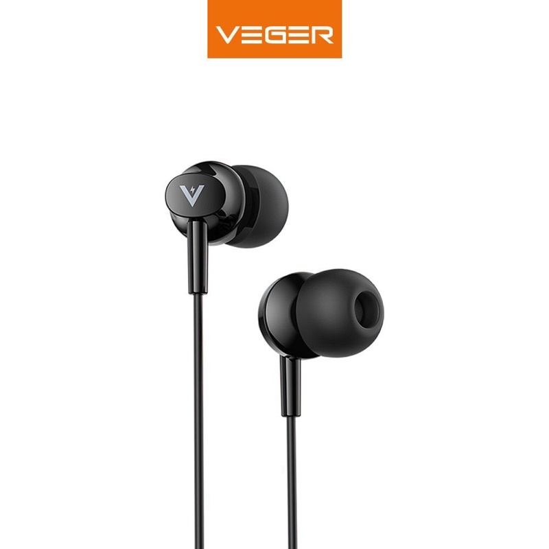 VEGER VX1 Wired In Ear Earphone 3.5MM With Microphone Extra Bass