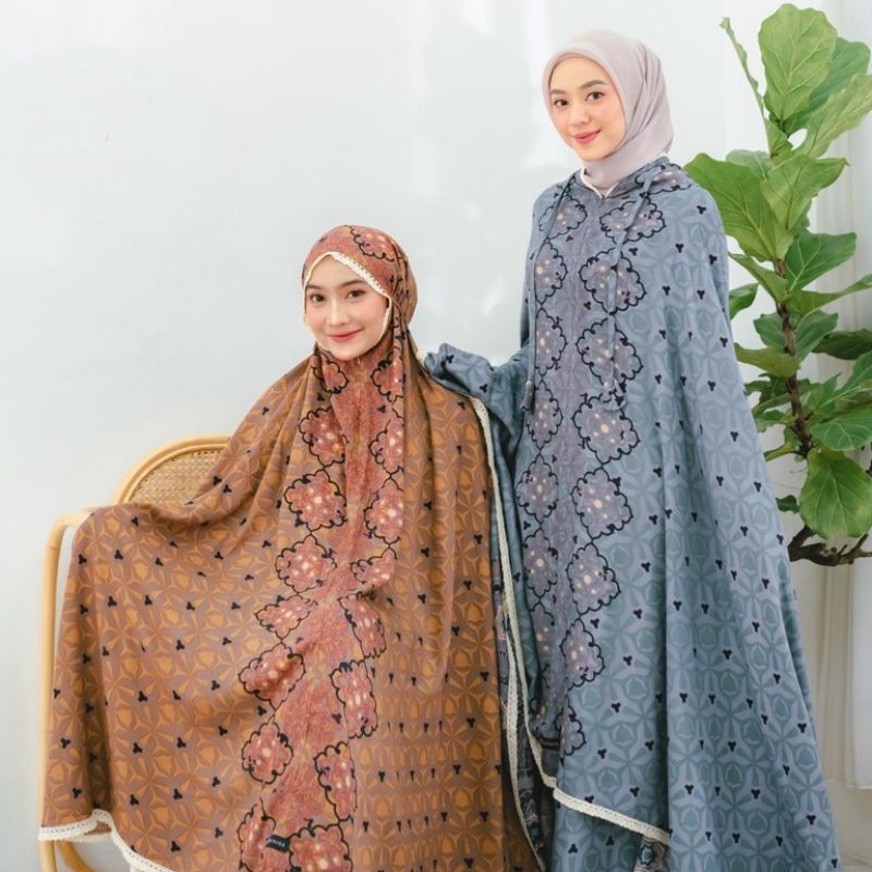 MUKENA ZIANISA BORDER AAEDAH SERIES ALLSIZE