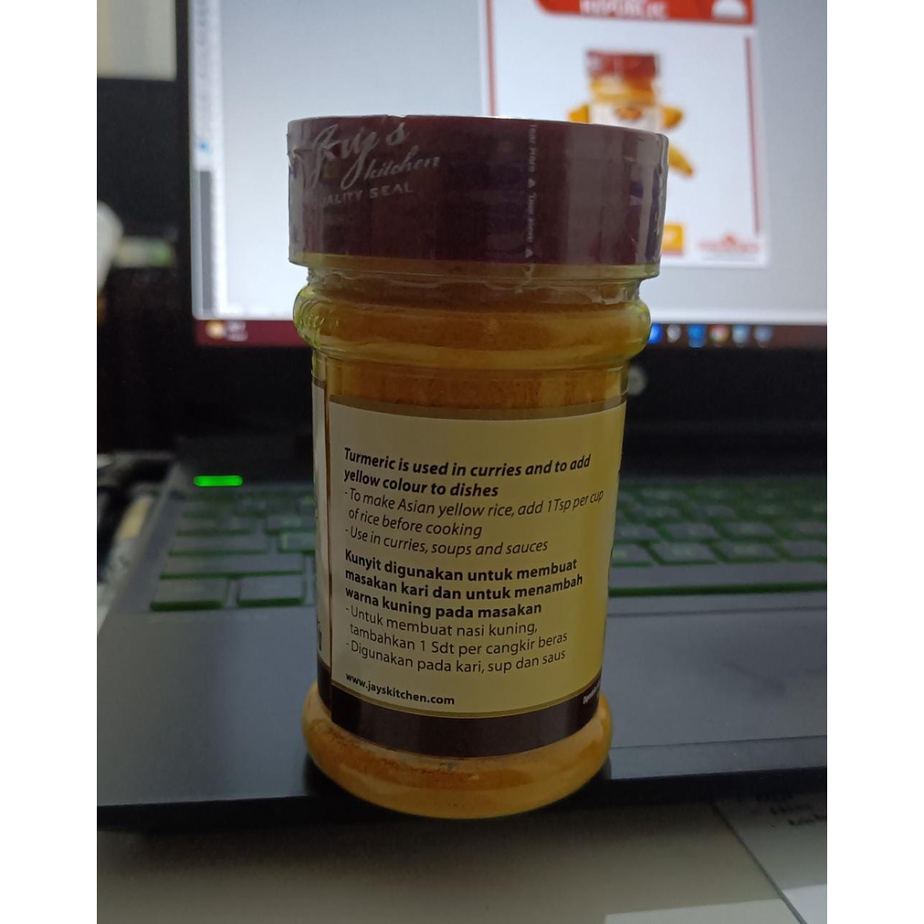 Jays Kunyit Bubuk Murni 55 gr Jays Turmeric Ground Pure Powder Asli