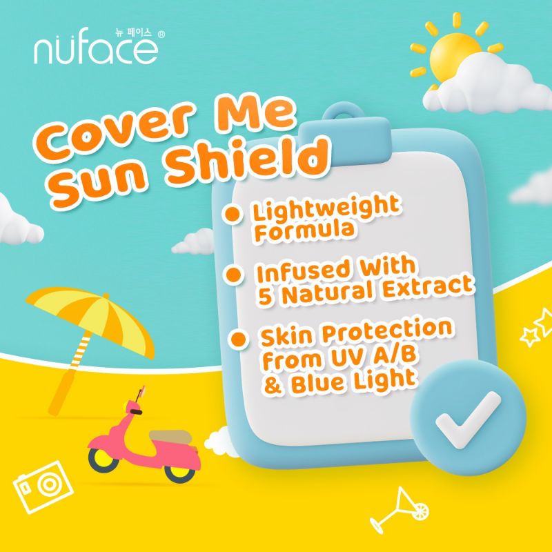 Nuface Cover Me Sun Shield SPF 30, 50 PA++++ 50 gr - Sunblock - Sunscreen