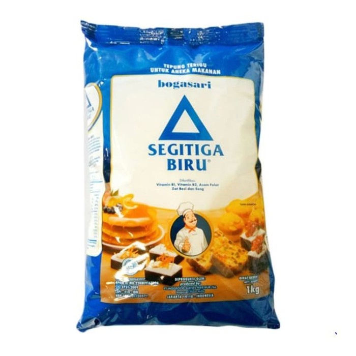

cs777vv Tepung Terigu Segitiga Biru Bogasari 1Kg / Tepung Serbaguna Flour Da01D100