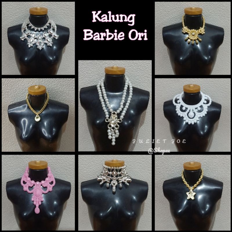 Aksesoris Kalung ori Boneka Berbie,bjd,pivotal