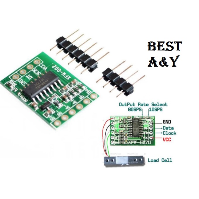 HX711 Weighing Weight Sensor Load Cell Amplifier Modul Sensor Berat Tekanan Timbangan Presisi