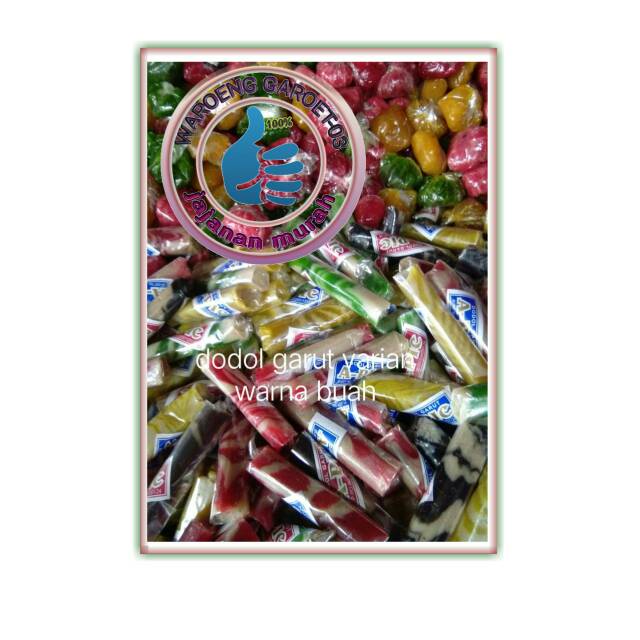 

Dodol garut.dodol ketan.dodol warna.dodol buah 500 gr