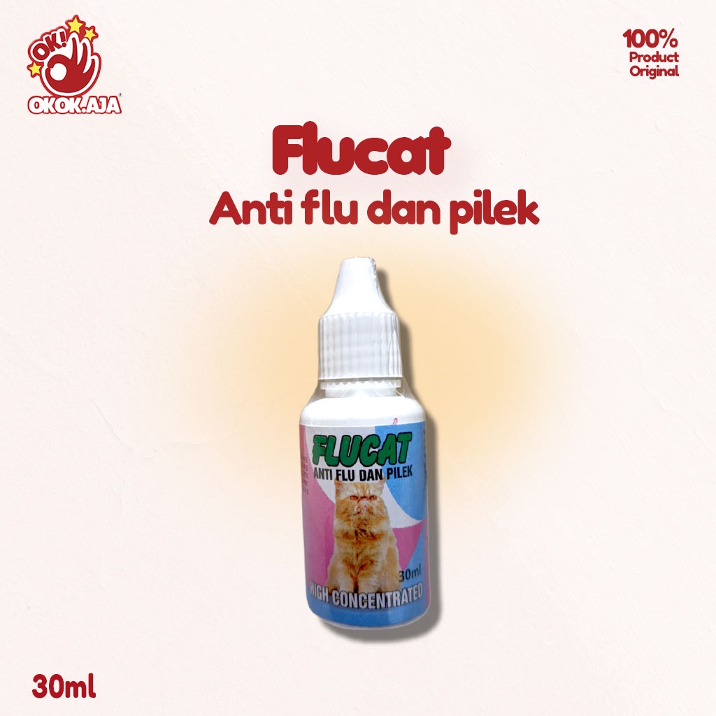 Obat anti flu dan pilek kucing &amp; kucing - FLU CAT drop 30 ml