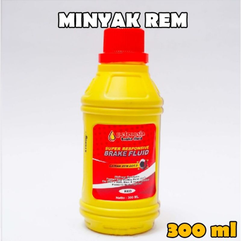 Petroasia Brake Fluid DOT-3 300ML Minyak Rem Petroasia Merah