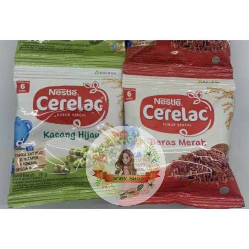 CERELAC BUBUR BAYI BERAS MERAH/KACANG HIJAU SACHET