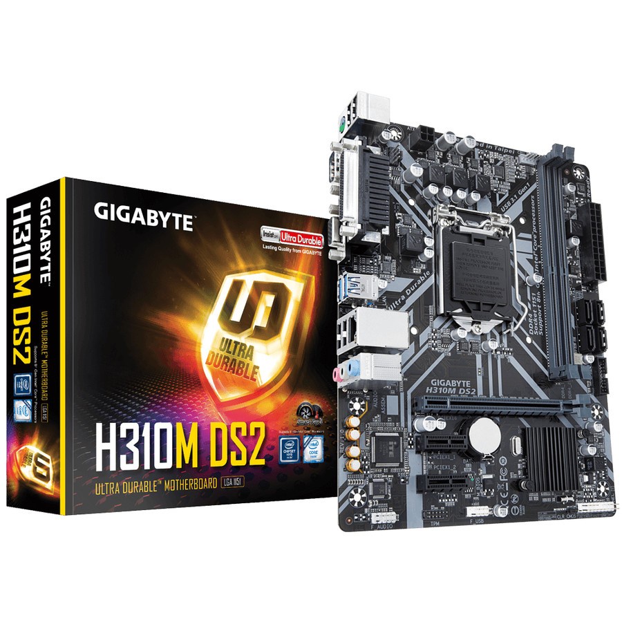 Motherboard Gigabyte H310M-DS2 (LGA1151, H310, DDR4, USB3.1, SATA3)