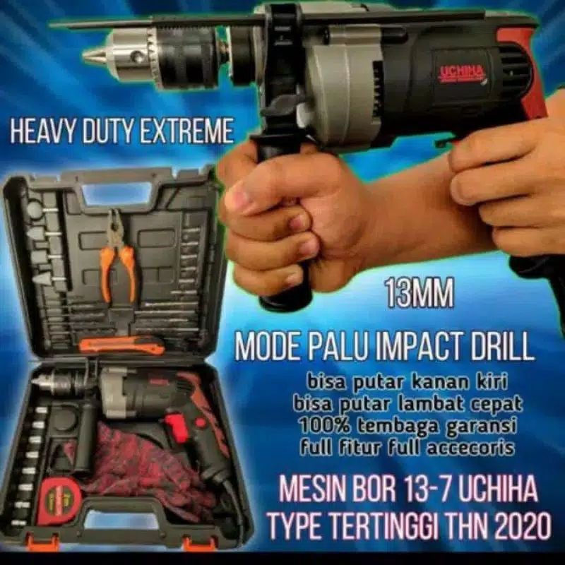 Produk import bor listrik tangan impect drill 13mm TYPE 13-7  beton besi