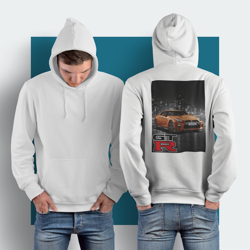 Hoodie Nissan GTR Hoodie Jumper Casual Pullover Hoodie Unisex [Bisa COD] New Hoodie