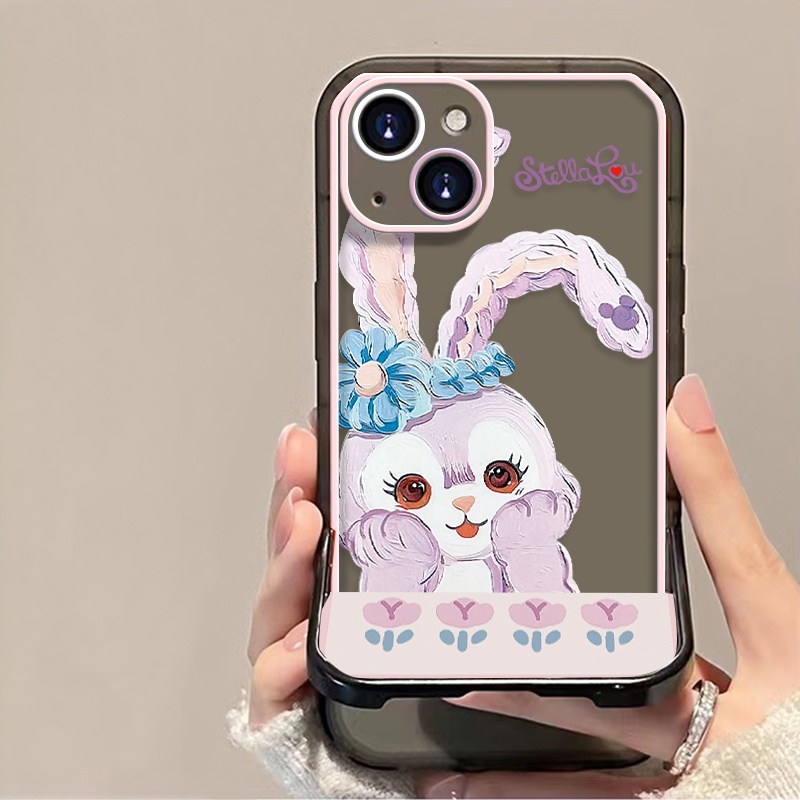 Soft Case Bahan Silikon Motif Kelinci Tahan Banting Untuk IPhone 13 12 11 Pro Max X XR XS 7 8 Plus 6 6S SE 2020