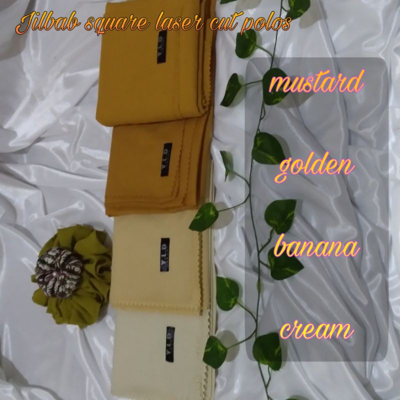JILBAB SEGI EMPAT LASER CUT POLOS