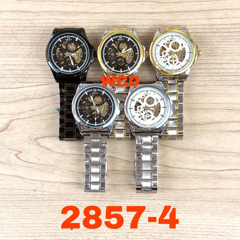 Jam Tangan Skeleton Pria Tanpa Baterai Otomatis Automatic