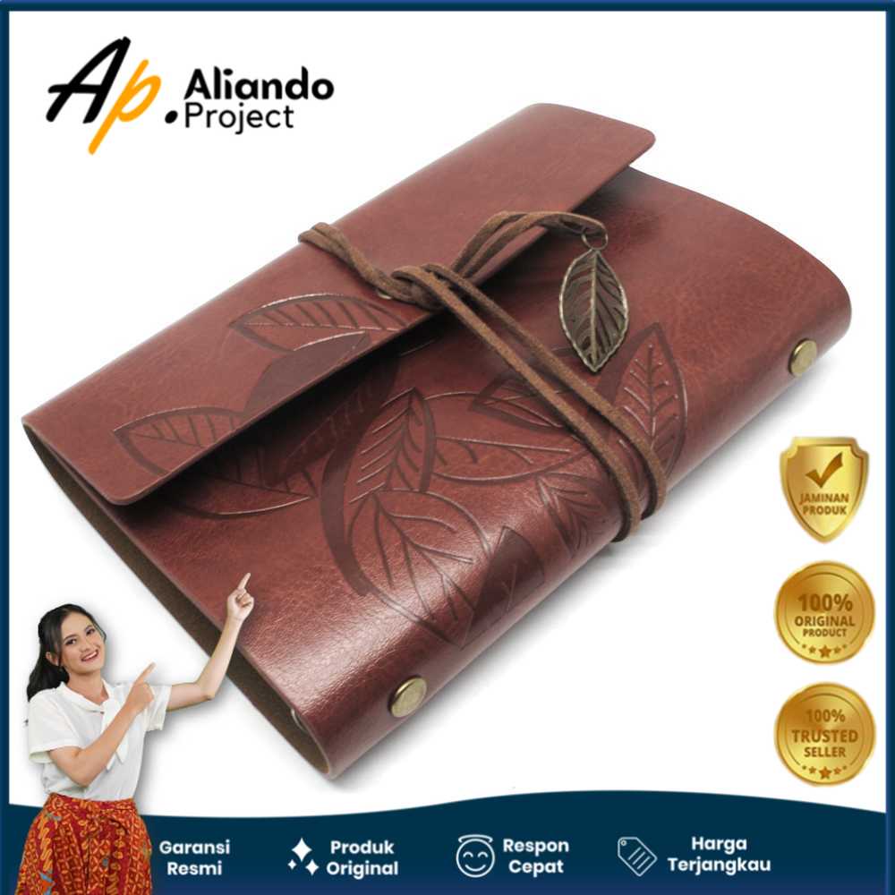 

Buku Catatan Binder Kulit Retro Leaf Kertas A5 Modern Original Unik Murah Terjangkau Garansi