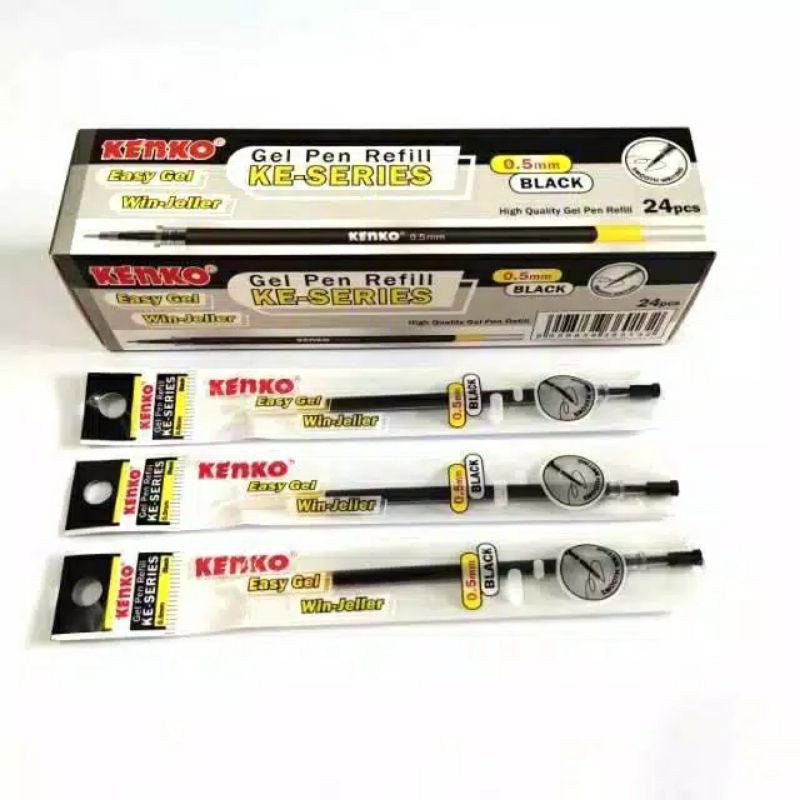 

GROSIR 24 BUAH KENKO KE SERIES REFILL GEL PEN ISI PULPEN