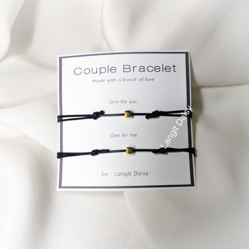 Gelang Manik Simple Tali Tipis Korea / Gelang Couple Pasangan / Gelang pria keren / Gelang wanita