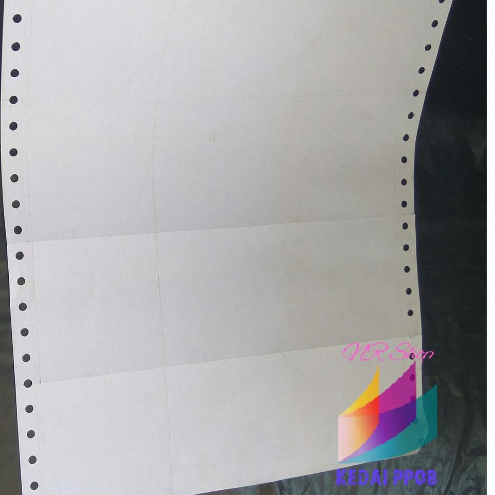 

[KODE PRODUK NCTKK7097] Kertas Continuous Form Struk PPOB PLN A4 Dibagi 4 Rangkap 1 Eceran Logo Bank BSB ( BUKOPIN Syariah)