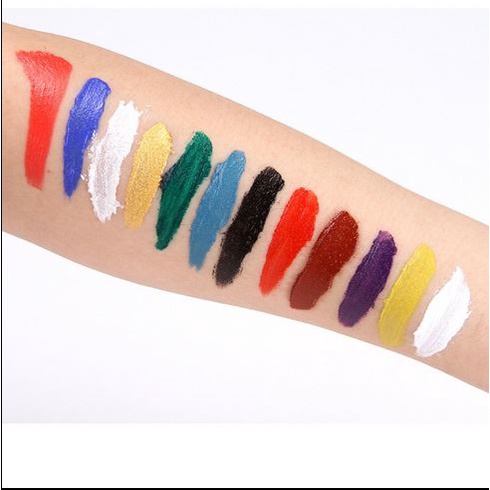 palet 12 warna face body paint painting makeup oil special effect lukis wajah