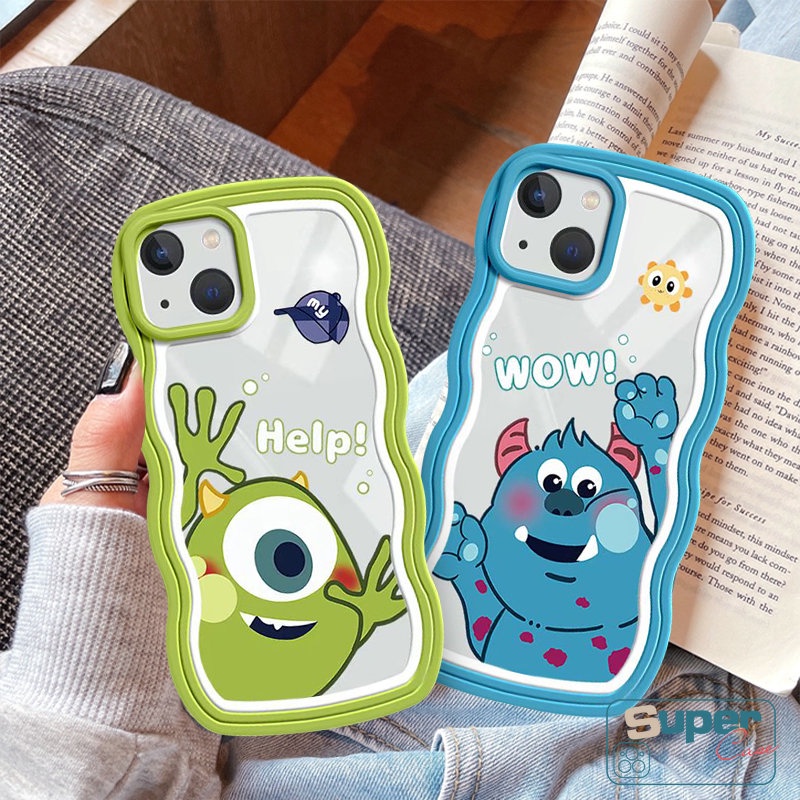 Soft Case TPU Motif Kartun Monster University Untuk iPhone 11 12 13 14 Pro MAX 7plus 6 6s 7 8 Plus 14 Plus XR X XS MAX SE 2020