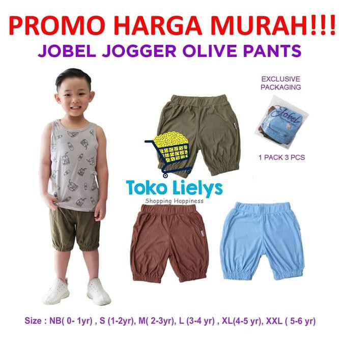 h8ng jobel jogger olive pants kazel celana anak laki laki - jogger nb hzw9