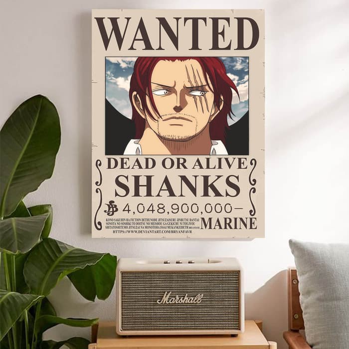 "Bounty Shanks "Poster Kayu (30x22)