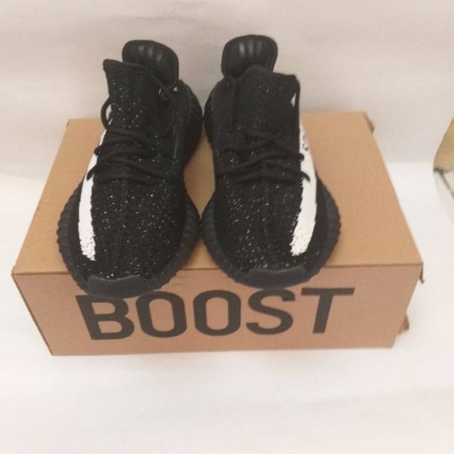 SEPATU ADIDAS YEEZY SPLY 350 BLACK WHITE PREMIUM