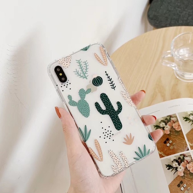 cactus anticrack case iphone samsung grand prime a20 oppo