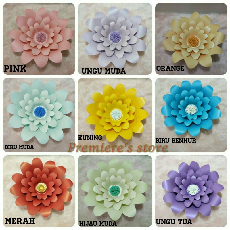 

bunga paper flower satuan