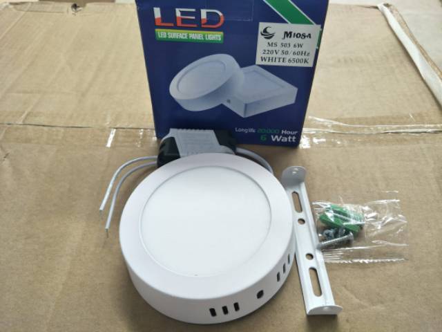 LAMPU DOWNLIGHT PANEL LED 6W OUTBOW PUTIH BULAT