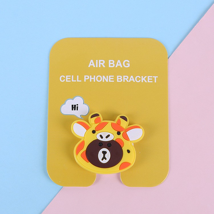 MURMURE.ID | #PART 3# POPSOCKET KARAKTER POP SOCKET EMOJI HP004-BROWN GIRAFFE