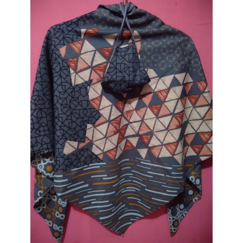 hijab voal set masker motif umama