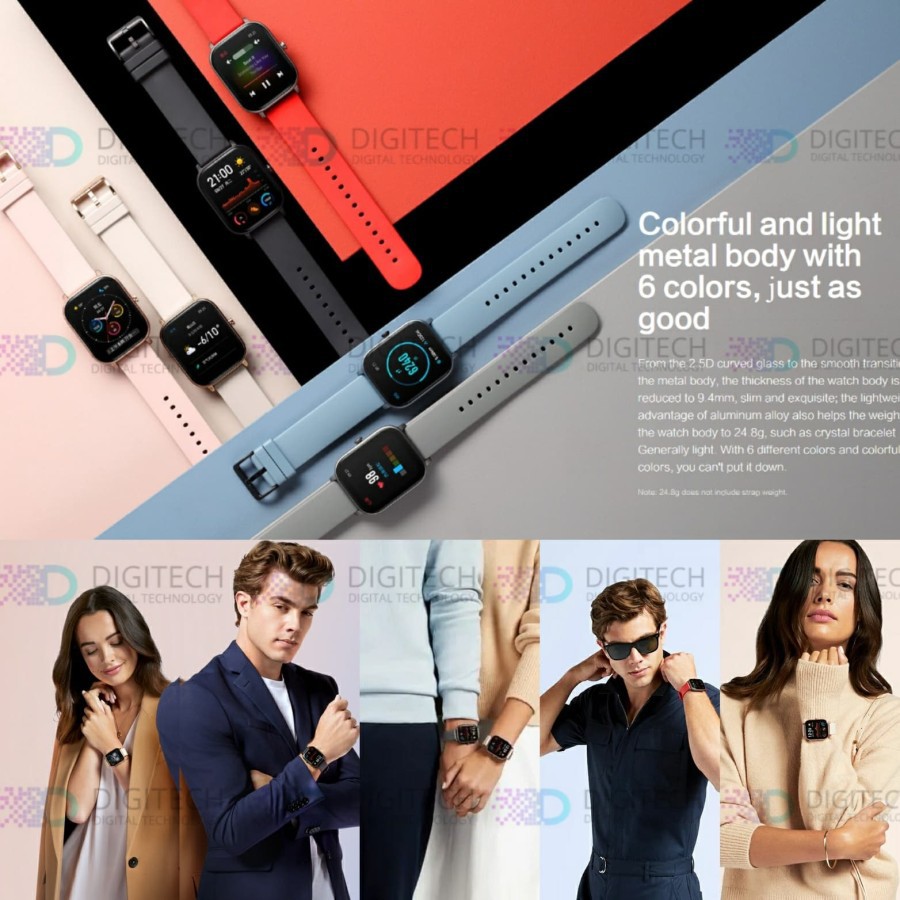 ✨ SALE SMARTWATCH WANITA✨Amazfit GTS Smartwatch International Version GTS Fashion Fit - Hitam