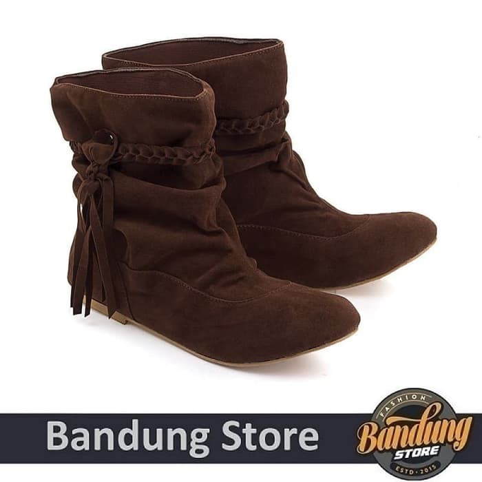 SEPATUKASUAL ANKLEBOOTS SEPATUBOOTS BOOTS KOREA STYLE CEWEK R42C4  SEPATU BOOT WANITA / BOOTS WAN