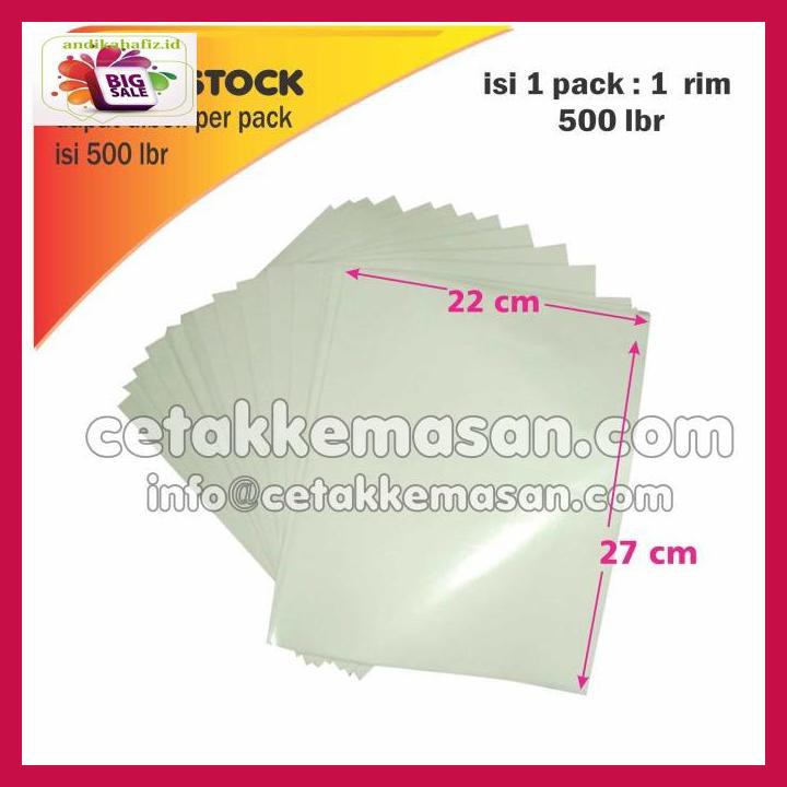 

S4Wfe5- Kertas Nasi / Burger Ala Kfc 28 Gsm Polos 22 X 27 Cm Isi 500 Pcs /Pack Y8Gkty-