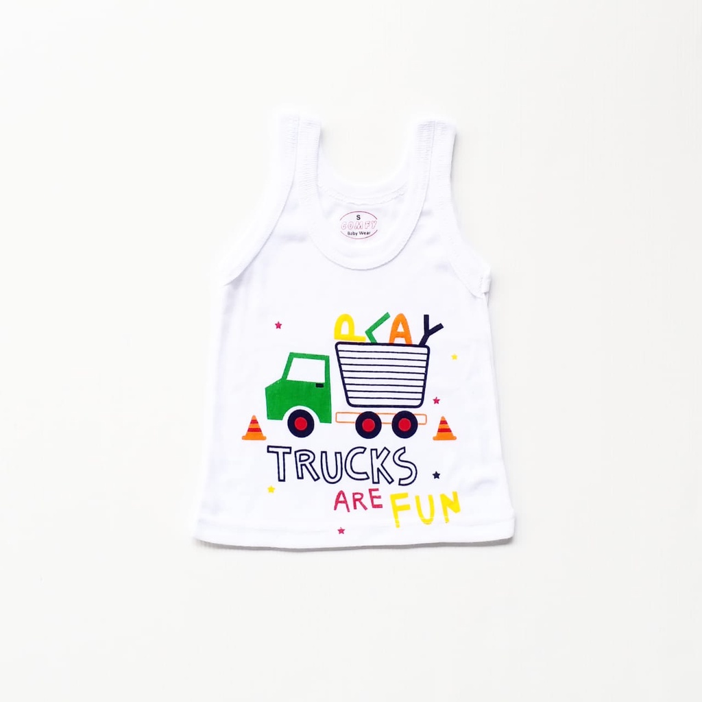 LittleAaron KAOS SINGLET MOTIF ANAK kaos dalam oblong anak laki2 dan perempuan newborn-3thn PART3