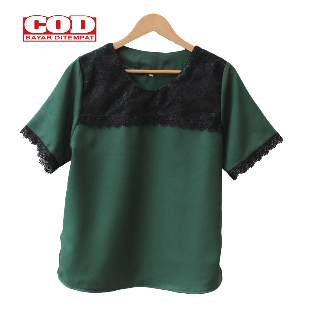 Rael Pict - Atasan wanita / blouse wanita / blouse jumbo Latih Size M L / XXL-5