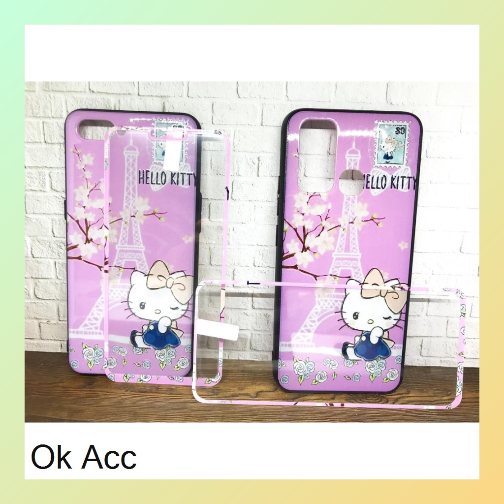 BARU CASE BONUS TG Kaca karakter Oppo A31/Neo 5,A33,A53 2020,A3s,C1,A5s,A7,A12,A11k,Realme 2 Pro,U1,U2, 5/5s/5i/C3, 7i, C17, C15, Vivo Y11 Y12 Y15 Y17, Y30 ,Y30i,Y50, Xiaomi Redmi 8A,9/Prime,Note 9,Note 9 Pro HCTG 25