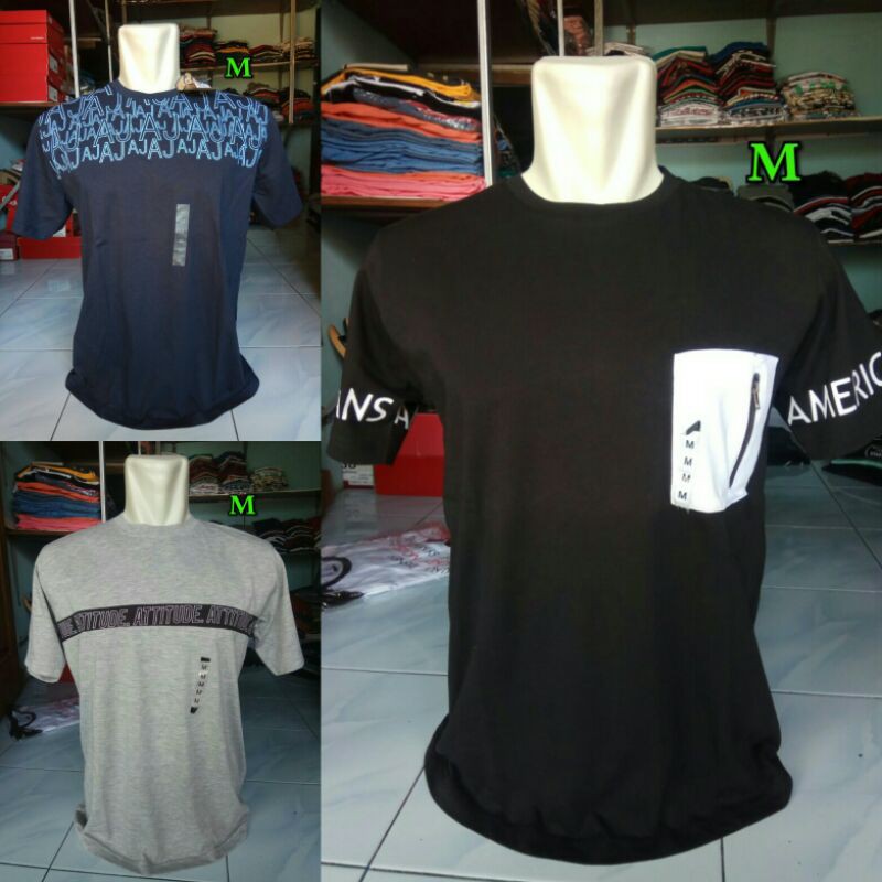 KAOS PRIA ORIGINAL AMERICAN JEANS DISKON SIZE M