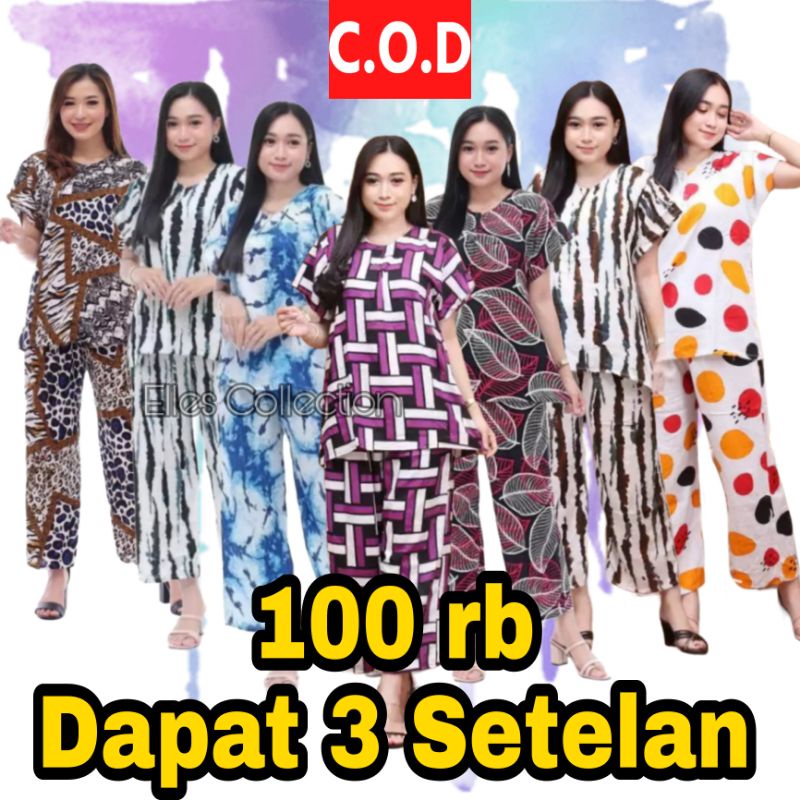 PROMO SETELAN WANITA 100RB DAPAT 3 SETELAN / SETELAN CP BUSUI PAKET 100RB DAPAT 3 SET. | SETELAN MUR