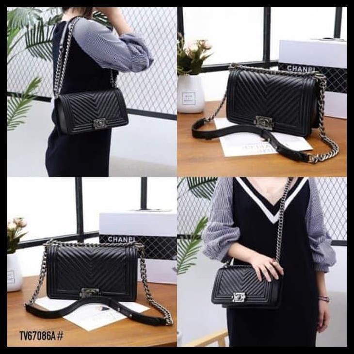 Terbaru Termurah Terlaris Tas Chanel Old Medium Boy Bag Tv67086A