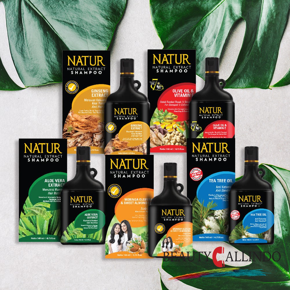 NATUR Hair Natural Extract Shampoo | Shampoo Herbal | Shampoo Olive | Ginseng